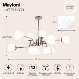 Люстра Maytoni Erich MOD221-PL-12-N