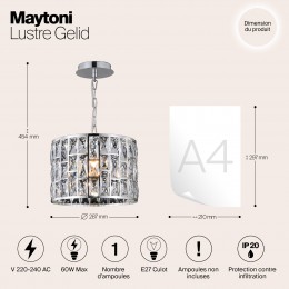 Люстра Maytoni Gelid MOD184-PL-01-CH