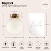 Настенный светильник (бра) Maytoni Basic form MOD321WL-01G2