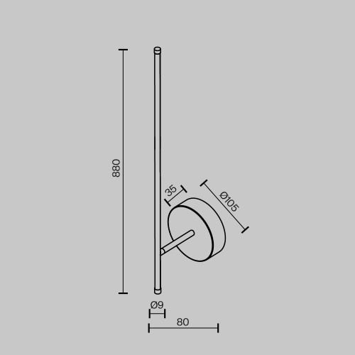 Настенный светильник (бра) Maytoni Elegant C085WL-L12BS2.7K-1