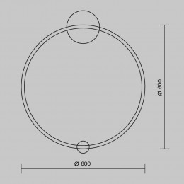 Настенный светильник (бра) Maytoni Halo MOD005WL-L22BSK1