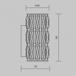Настенный светильник (бра) Maytoni Talento DIA008WL-1CH