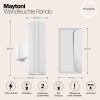Настенный светильник (бра)  Maytoni Outdoor Rando O419WL-02W