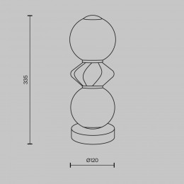 Настольный светильник Maytoni Brosche MOD362TL-L10GR3K