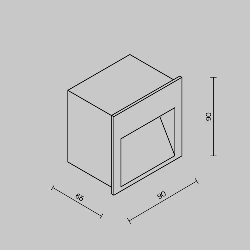 Подсветка для лестниц  Maytoni Outdoor Futo O512SL-L3W3K1