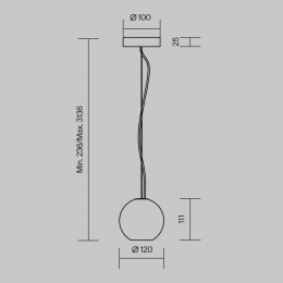 Подвесной светильник Maytoni Basic Texture MOD461PL-01GR