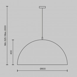 Подвесной светильник Maytoni Dome MOD169PL-05GR1