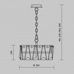 Подвесной светильник Maytoni Puntes MOD043PL-04G