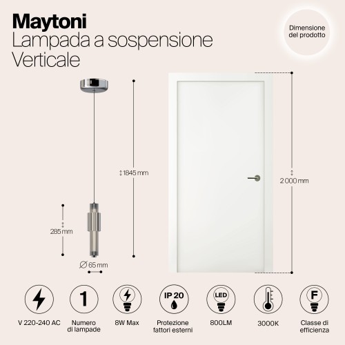 Подвесной светильник Maytoni Verticale MOD308PL-L9CH3K