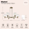 Подвесной светильник Maytoni Vision MOD411PL-06G
