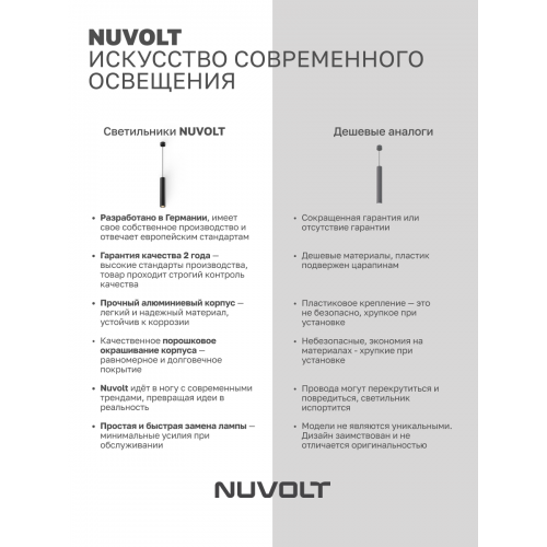 Подвесной светильник NUVOLT LPL-005B