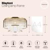 Потолочный светильник Maytoni Frame MOD174CL-06G