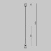 Трековый подвесной светильник Technical TR168-1-7W3K-M-B