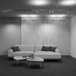 Трековый светильник Technical TR146-1-5W4K-PT