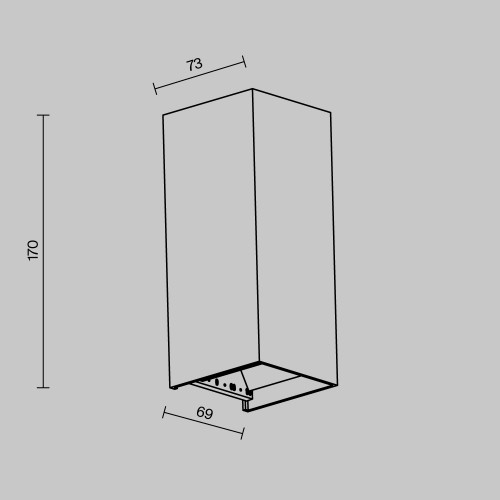 Уличный настенный светильник  Maytoni Outdoor Drape O525WL-L10B3K