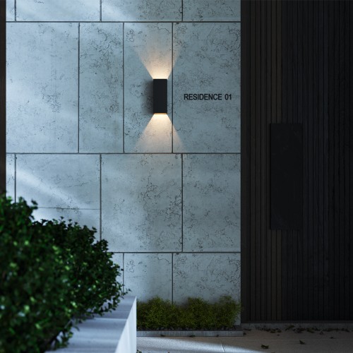 Уличный настенный светильник  Maytoni Outdoor Drape O525WL-L10B3K