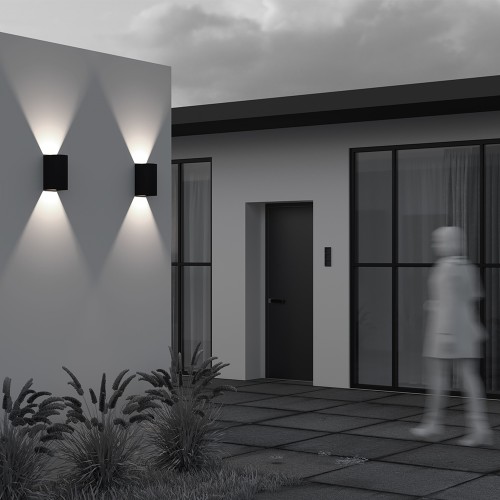 Уличный настенный светильник  Maytoni Outdoor Drape O526WL-L20B3K