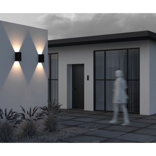 Уличный настенный светильник  Maytoni Outdoor Drape O526WL-L20B3K