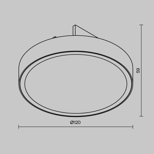 Уличный трековый светильник  Maytoni Outdoor Zon IP O-TR01-1-F-12WB3K