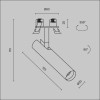 Встраиваемый светильник Technical C141RS-L125-6W3K-B