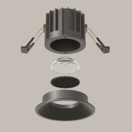 Встраиваемый светильник Technical DL058-12W3K-B