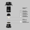 Встраиваемый светильник Technical DL117-15W-2.7K-B