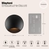 Встраиваемый светильник  Maytoni Outdoor Biscotti O035-L3B3K