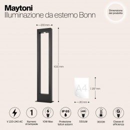 Ландшафтный светильник  Maytoni Outdoor Bonn O425FL-L10GF