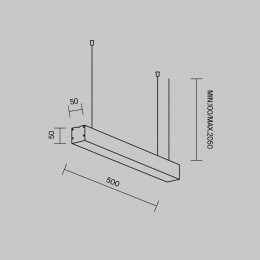 Линейный светильник Technical LL312025