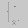 Напольный светильник (торшер) Maytoni Thin MOD395FL-L28BS3K
