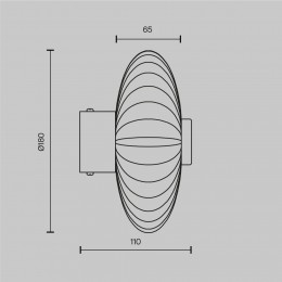 Настенный светильник (бра) Maytoni Amulet MOD555WL-L4CH4K