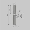 Настенный светильник (бра) Maytoni Antic MOD302WL-02GR1