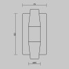 Настенный светильник (бра) Maytoni Arana MOD401WL-L6BS3K