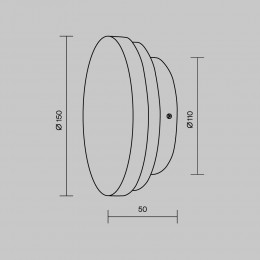 Настенный светильник (бра) Maytoni Basic Texture MOD461WL-L5BGK