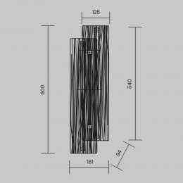 Настенный светильник (бра) Maytoni Frostum MOD439WL-L10BSK