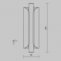 Настенный светильник (бра) Maytoni Interstellar MOD309WL-L4GR4K
