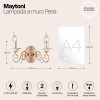 Настенный светильник (бра) Maytoni Perla ARM337-02-R