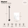 Настенный светильник (бра) Maytoni Rotta MOD413WL-L6B3K