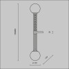 Настенный светильник (бра) Maytoni Teatro MOD287WL-02BS