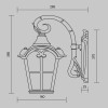 Настенный светильник (бра)  Maytoni Outdoor Albion O413WL-01BZ