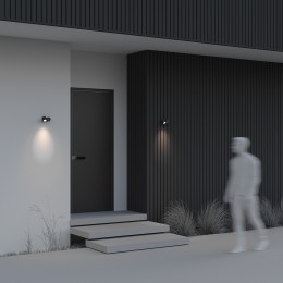 Настенный светильник (бра)  Maytoni Outdoor Wall Street O010WL-01B