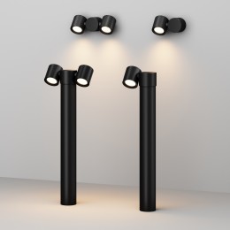 Настенный светильник (бра)  Maytoni Outdoor Wall Street O010WL-01B