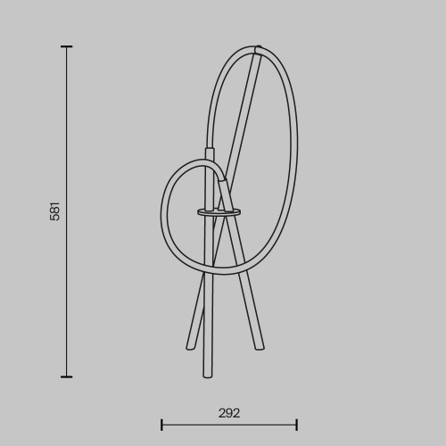 Настольный светильник Maytoni Crochet MOD369TL-L15B3K