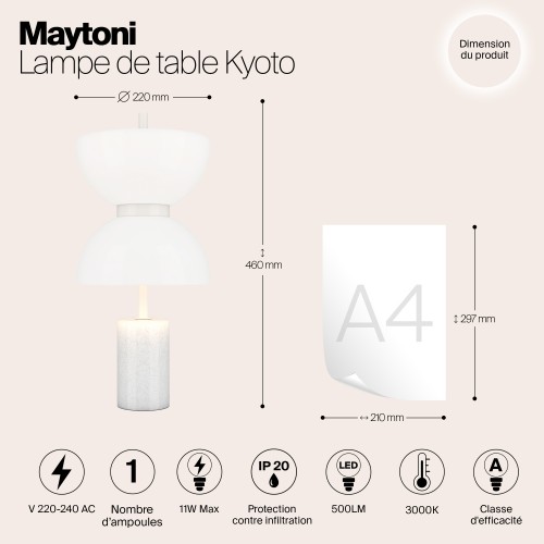 Настольный светильник Maytoni Kyoto MOD178TL-L11W3K