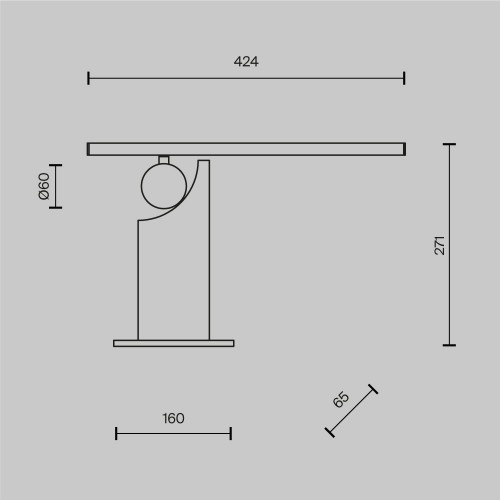 Настольный светильник Maytoni Monumento MOD467TL-L9BS3K