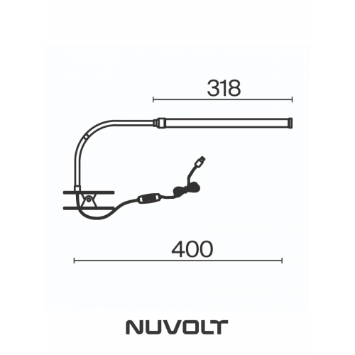 Настольный светильник NUVOLT LTBL-001B