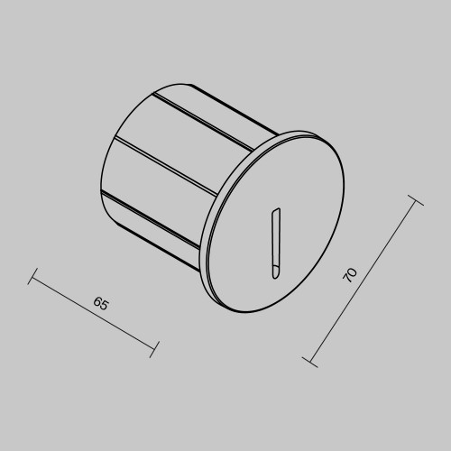 Подсветка для лестниц  Maytoni Outdoor Lock O014SL-L3B3K
