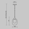 Подвесной светильник Maytoni Aura MOD016PL-01BS1