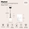 Подвесной светильник Maytoni Basic form MOD321PL-01B