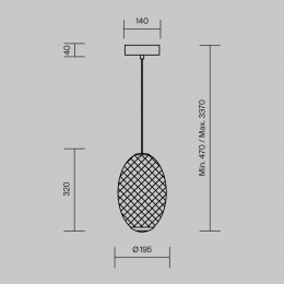 Подвесной светильник Maytoni Bruma MOD397PL-L14B3K